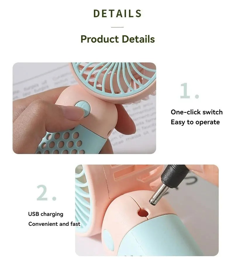 Breezy Bliss Portable Pocket Fan